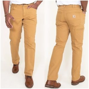 🎉HOST PICK🎉Carhartt Rugged Flex Rigby 5 Pocket Jean Mens 52x32 Khaki Canvas